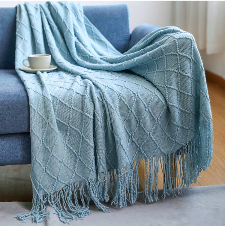 Diamond Flower Sofa Blanket