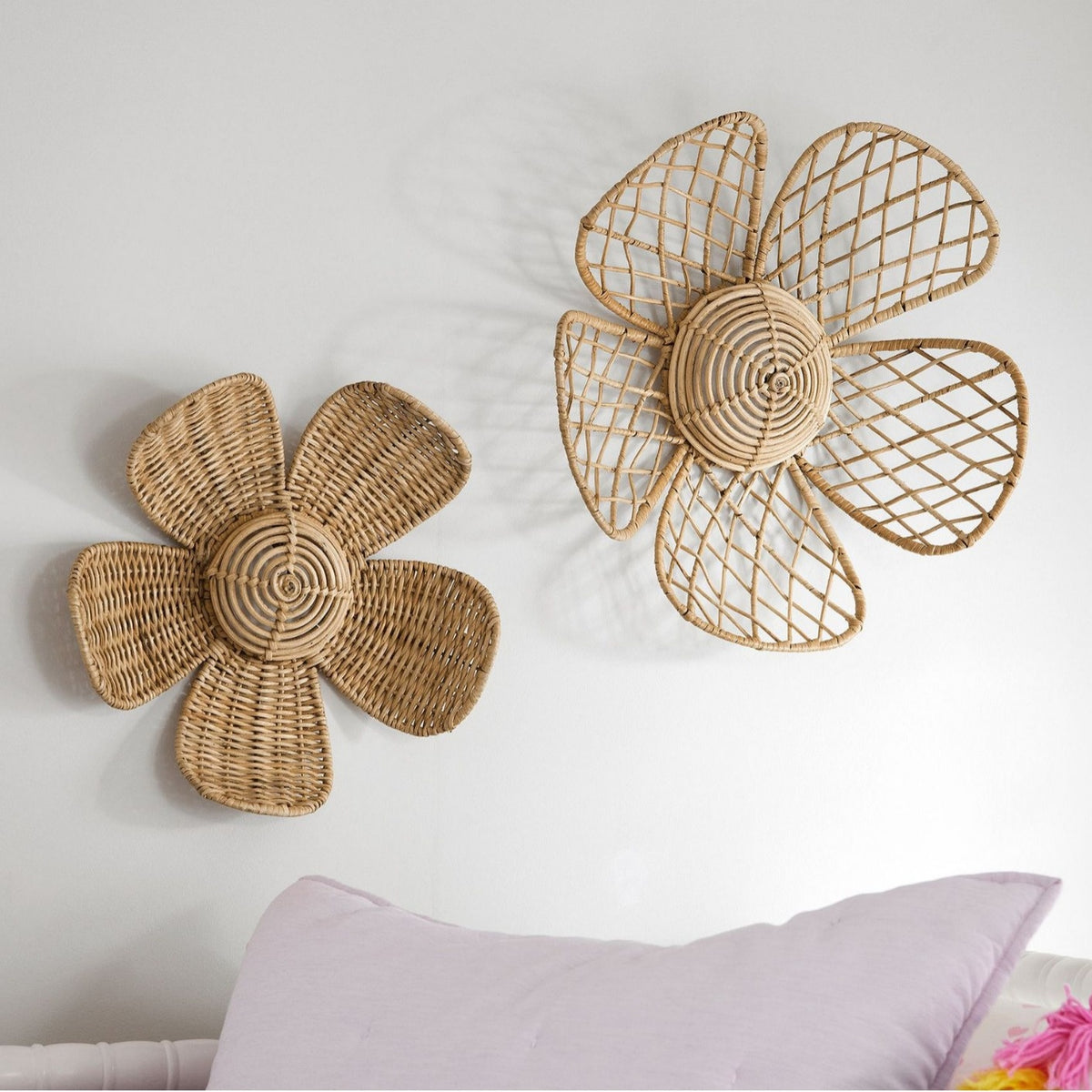 Nordic Flower INS Wall Decoration, Woven