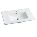 White 30 inch ceramic bathroom sink basin by eprolo