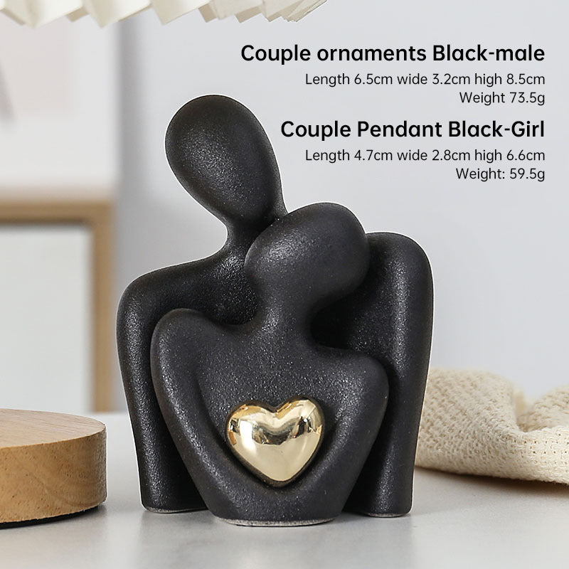 Creative couple figure decoration Newlywed home decoration Lover sculpture decoration