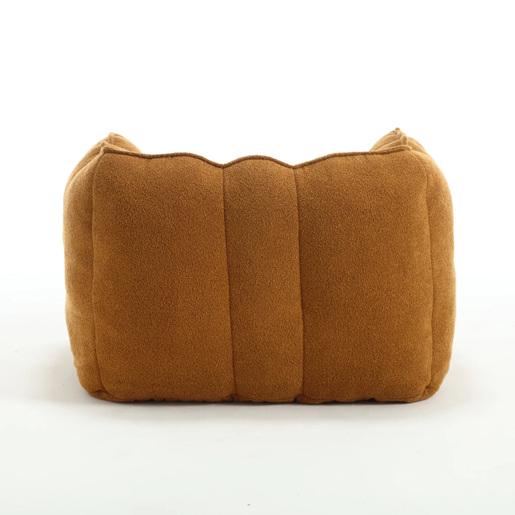 ePROLO soft square tan bean bag chair with foam fill