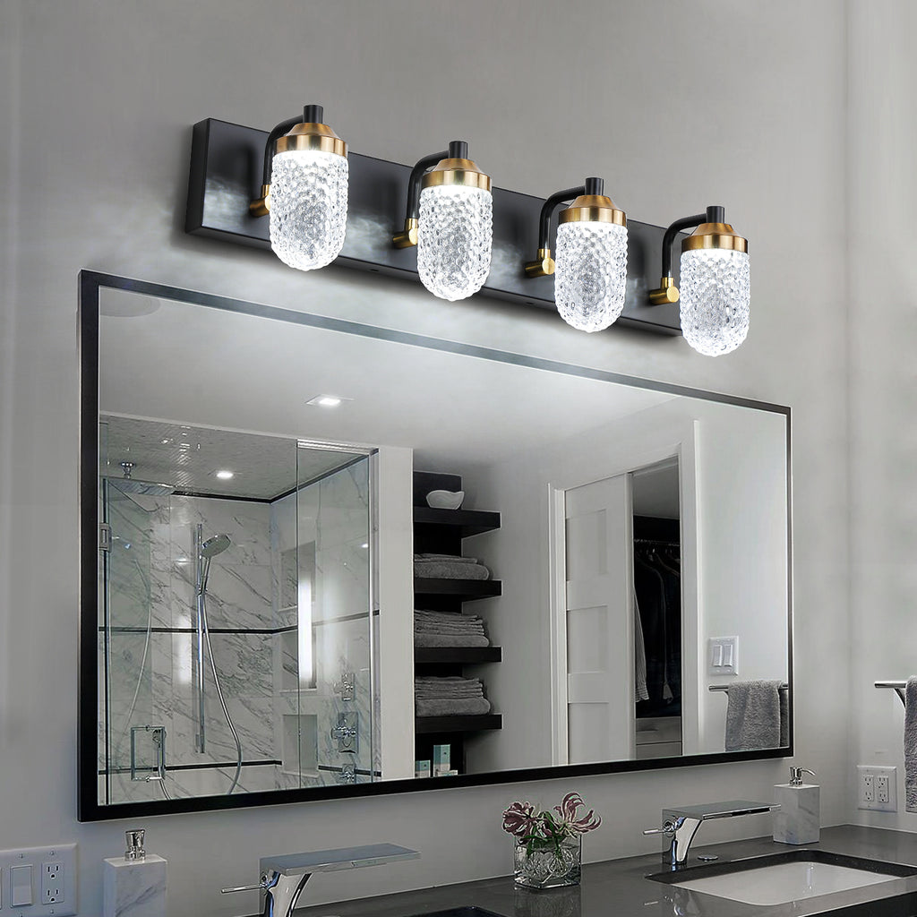 Vanity  Lights With 4 LED Bulbs For Bathrooms