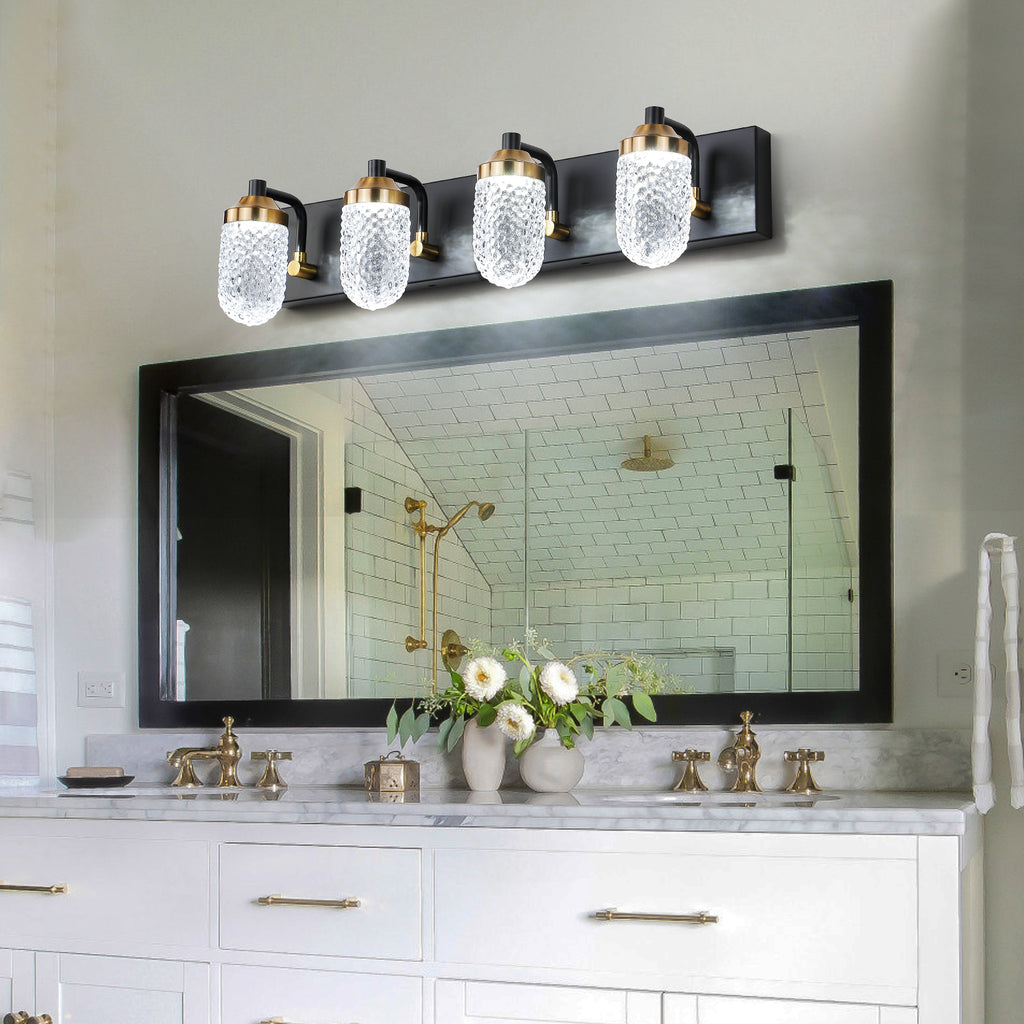 Vanity  Lights With 4 LED Bulbs For Bathrooms
