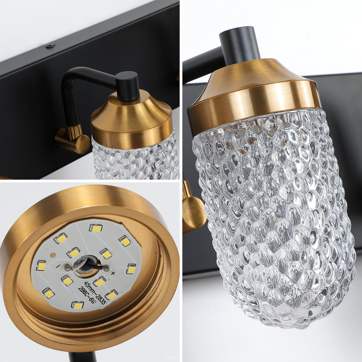 Vanity  Lights With 4 LED Bulbs For Bathrooms