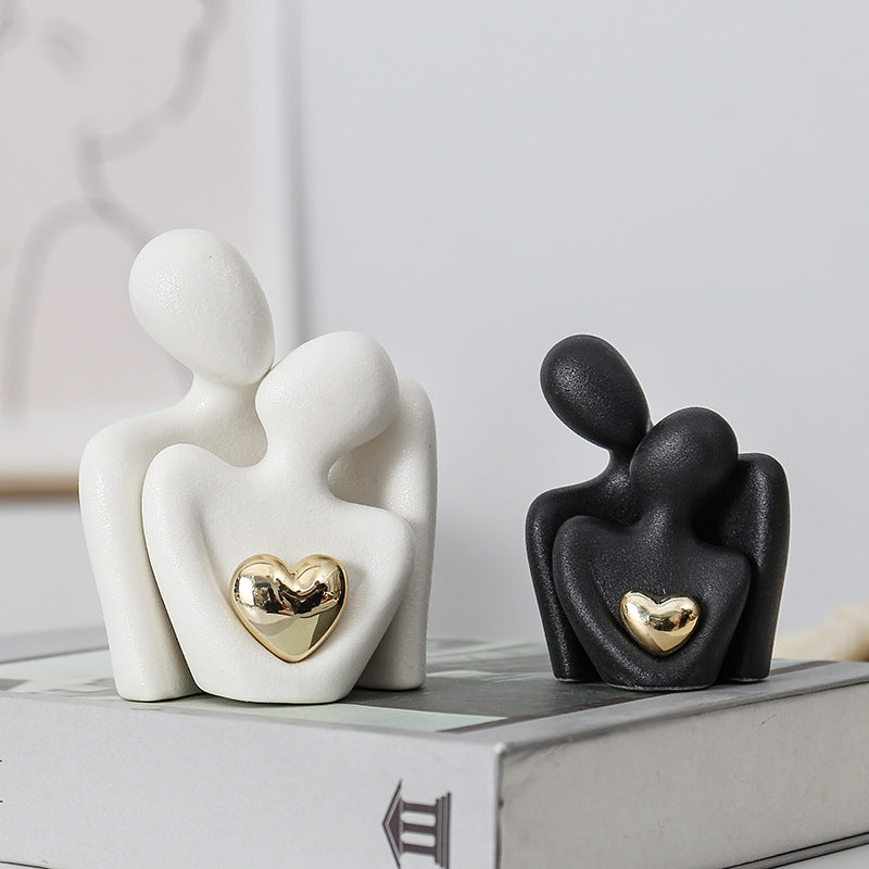 Creative couple figure decoration Newlywed home decoration Lover sculpture decoration
