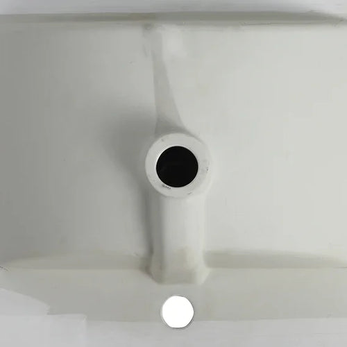 White ceramic bathroom sink basin drain hole by eprolo