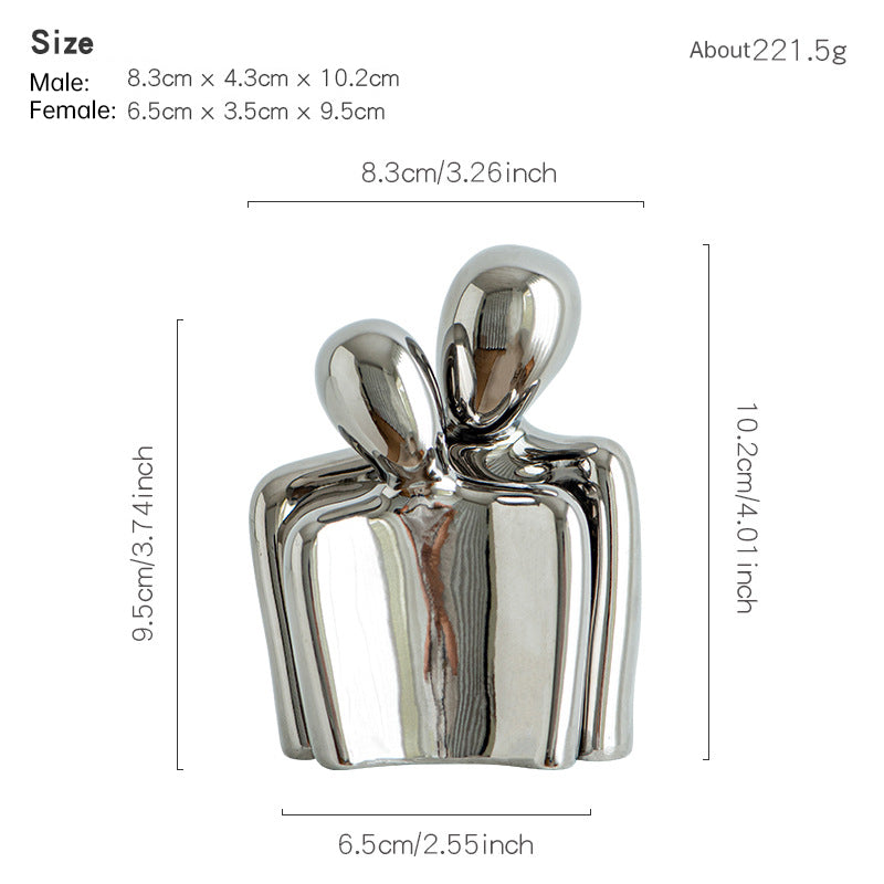 Creative couple figure decoration Newlywed home decoration Lover sculpture decoration