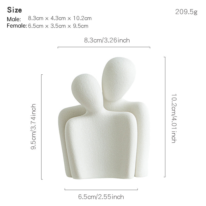 Creative couple figure decoration Newlywed home decoration Lover sculpture decoration