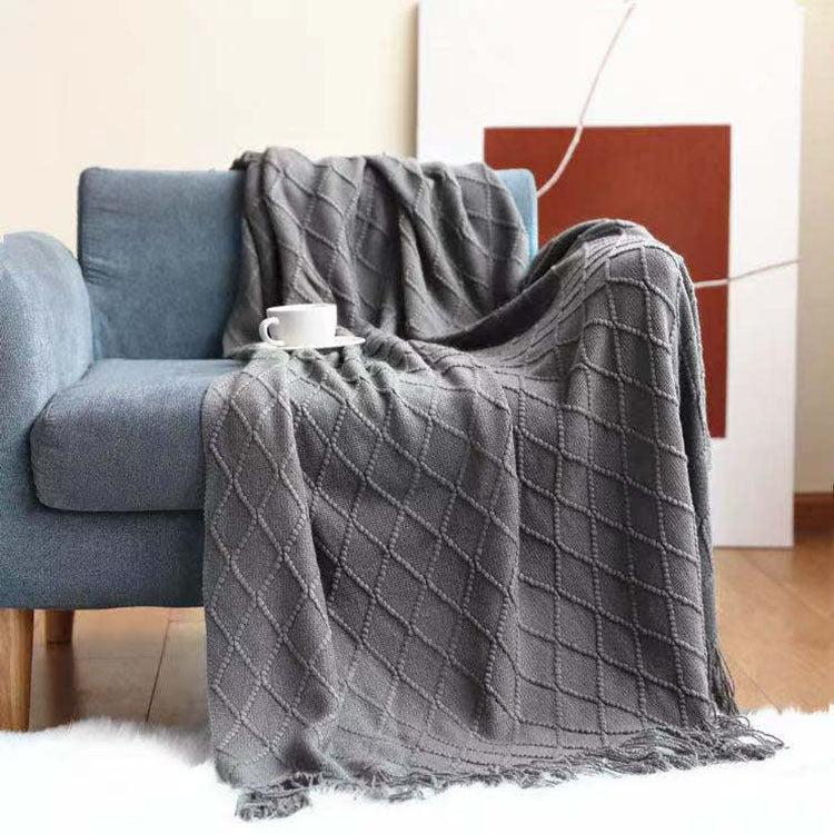 Diamond Flower Sofa Blanket