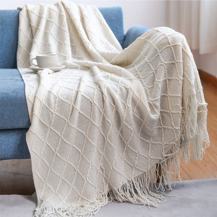 Diamond Flower Sofa Blanket