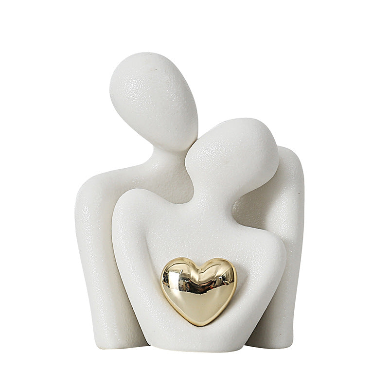 Creative couple figure decoration Newlywed home decoration Lover sculpture decoration