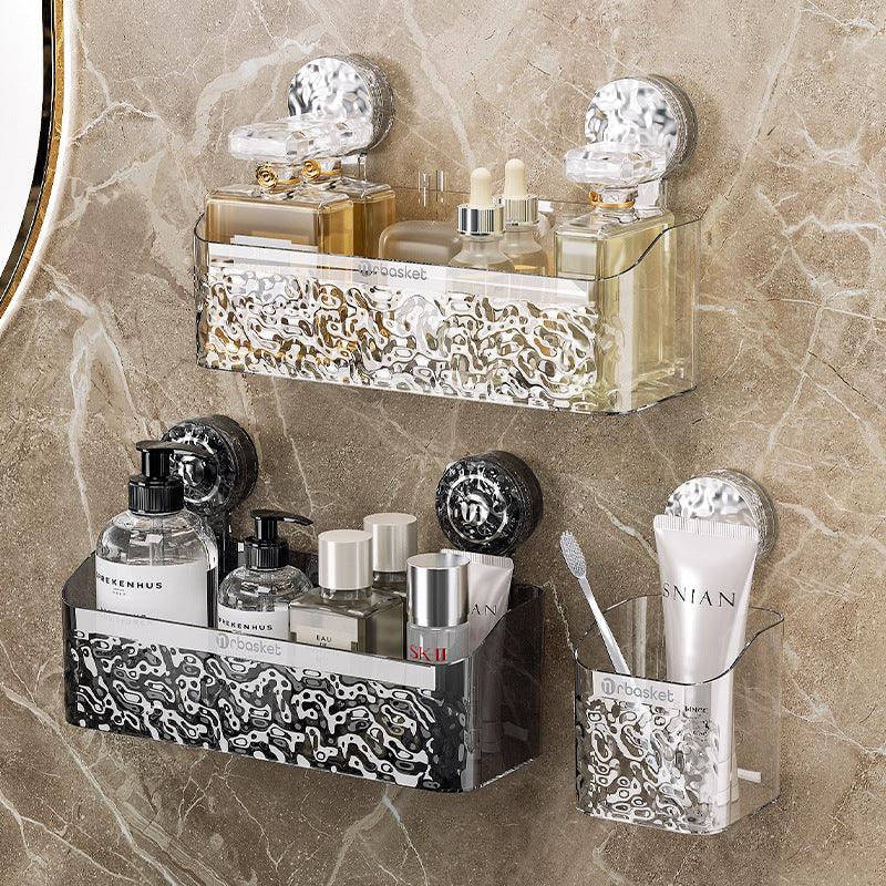 eprolo suction tray rack bathroom shelves for wall-mounted storage of toiletries